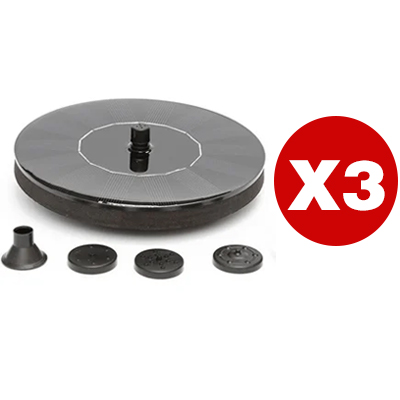 Solarbetriebener schwimmender Springbrunnen