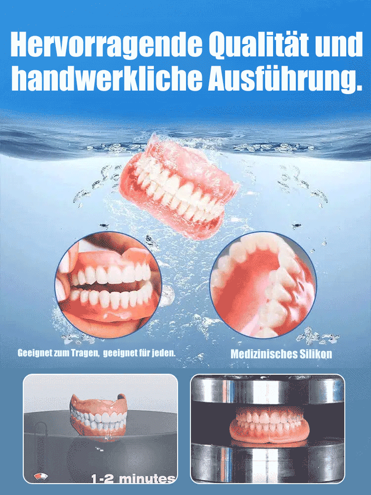 Natürliches Lächeln Komfort-Zahnset