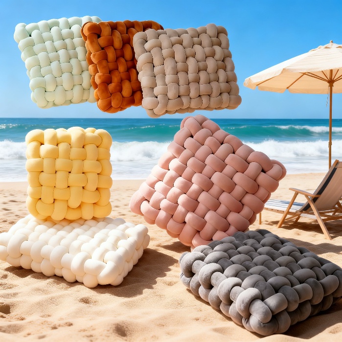 Gemütliches Sitzkissen im nordischen Stil