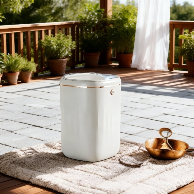 Leichter, luxuriöser, intelligenter Induktions-Mülleimer, großer automatischer Mülleimer, wasserdich