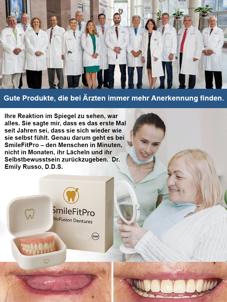 Natürliches Lächeln Komfort-Zahnset