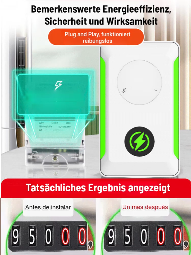 【Sparen Sie 86 % Stromkosten】Hocheffizienter energiesparender Stromsparmeister