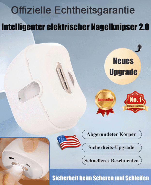 【Amerikanische Präzision】Elektrischer Nagelknipser