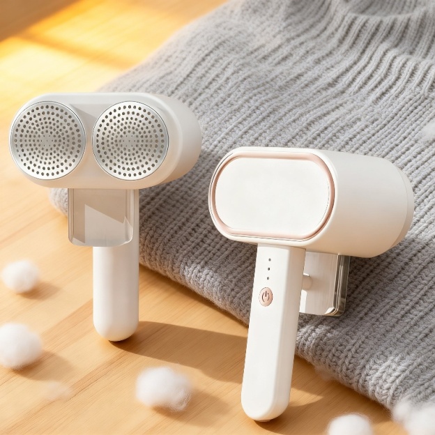 Haarklopfer & Haarballenentferner mit Saugfunktion, ergonomisch, Staubbox abnehmbar