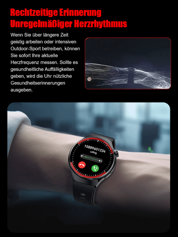 WATCH4PRO Raumforschung Rundbildschirm Smartwatch