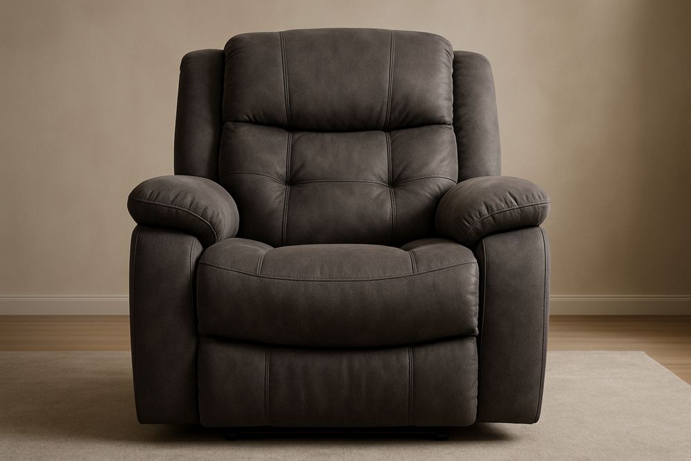 Keinonahkainen nojatuoli ruskea 110 cm x 95 cm x 90 cm-lumiaurorahaven