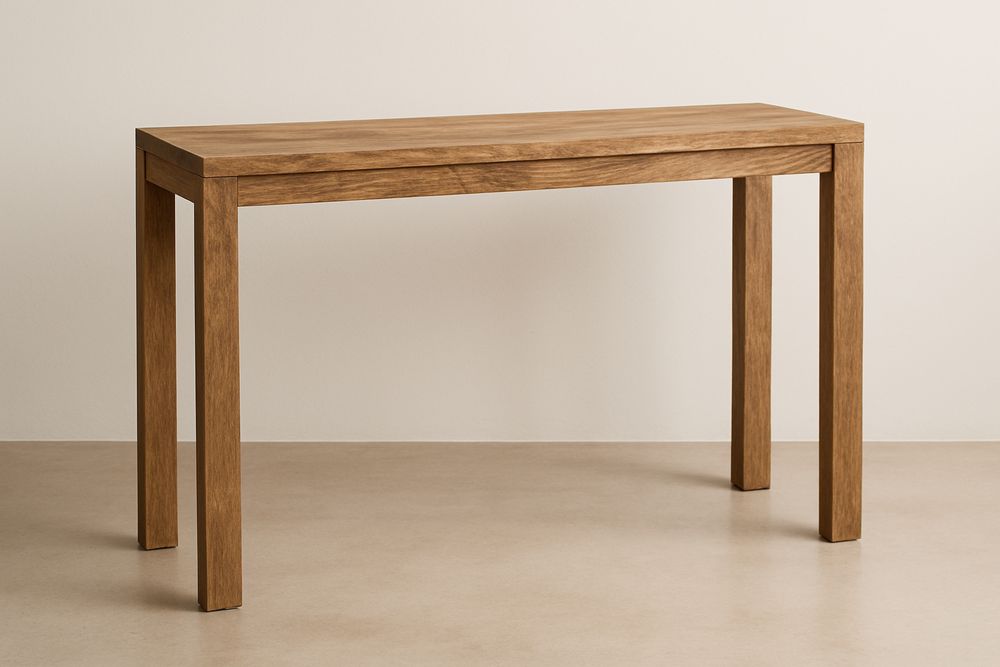 Massiivipuinen konsolipöytä 150 cm ruskea-lumiaurorahaven