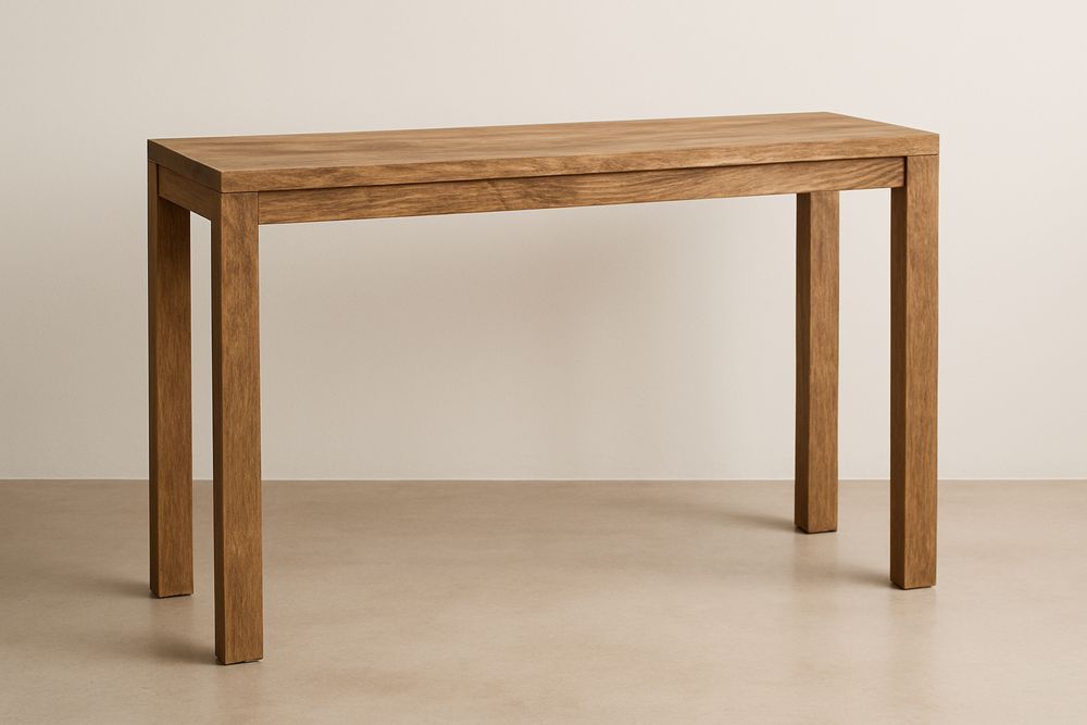 Massiivipuinen konsolipöytä 150 cm ruskea-lumiaurorahaven