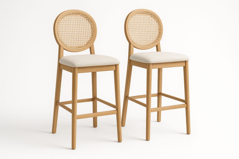 Puutuolit Pyöreällä Selkänojalla 2 kpl-lumiaurorahaven