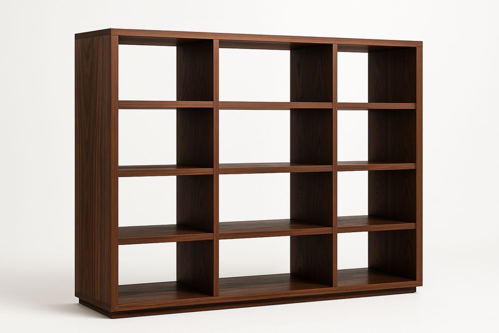 Pähkinäpuuviimeistely Kirjahylly 120x30x150 cm-lumiaurorahaven