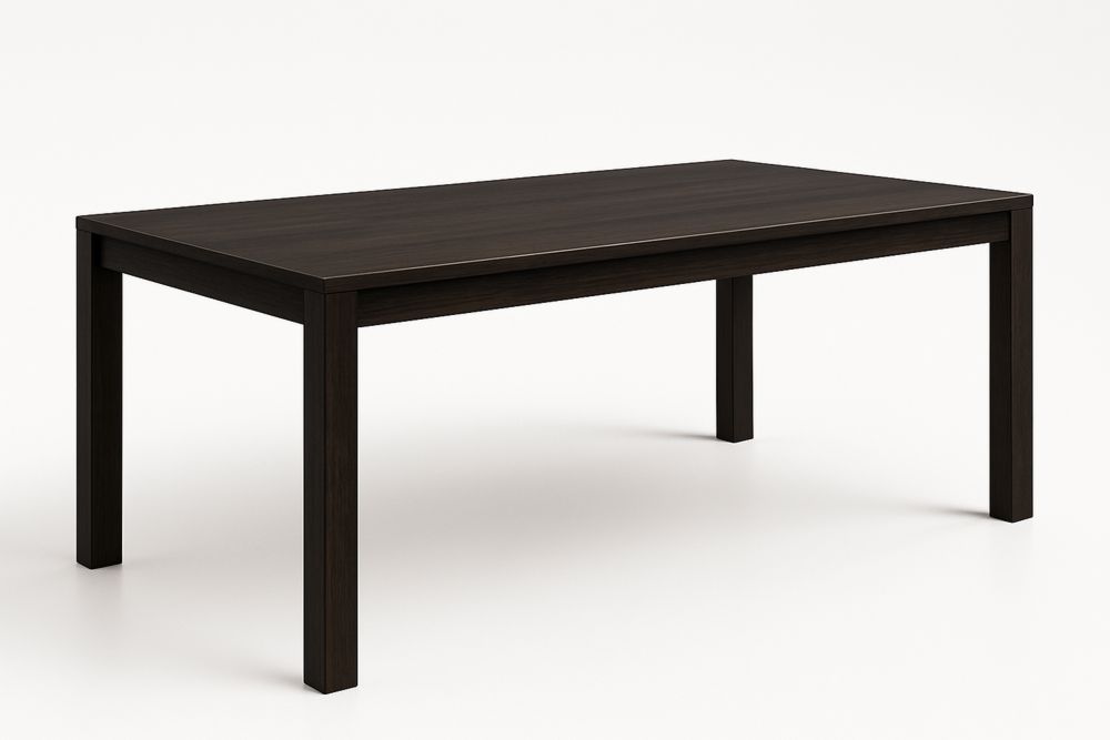 Tumma Ruskea Massiivipuupöytä 200x100cm-lumiaurorahaven