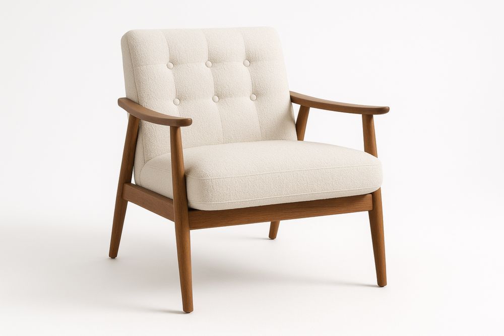 Nojatuoli puurunko pellavasekoite beige-lumiaurorahaven