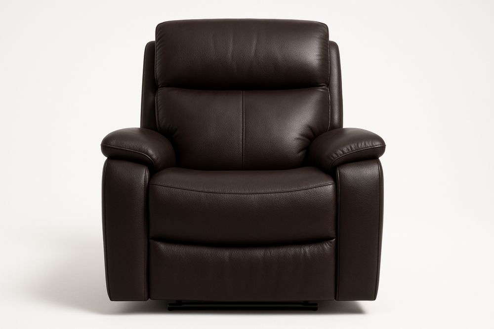 Nahkainen säätötuoli tummanruskea 100cm x 95cm x 95cm-lumiaurorahaven