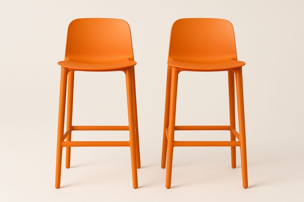 Oranssi polypropeeni baarijakkara 2 kpl 97cm-lumiaurorahaven