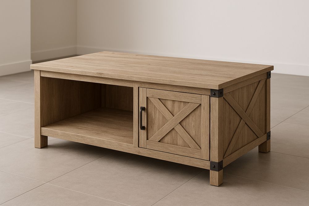 Puinen suorakulmainen sohvapöytä 100x50x45 cm ruskea-lumiaurorahaven