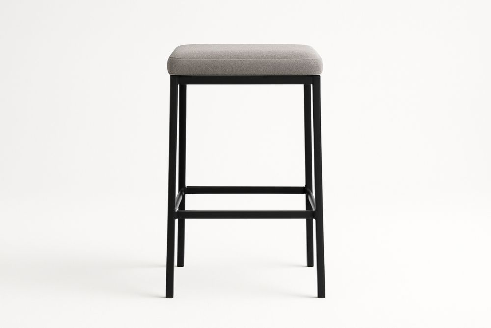 Metallinen Baarijakkara 75 cm Harmaa Polyesterikangas-lumiaurorahaven