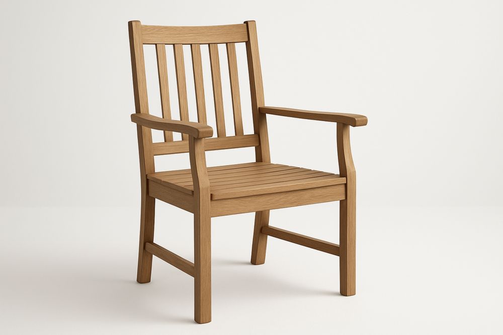 Tammi ulkotuoli käsinojilla-lumiaurorahaven