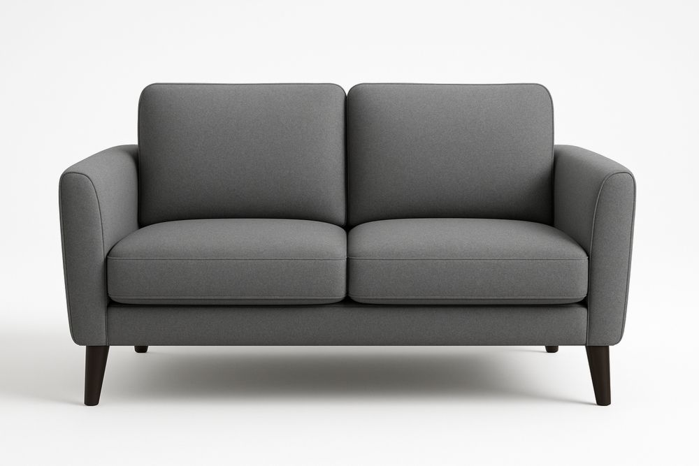 Kaksipaikkainen Sohva Villakangas Harmaa 150x85x88 cm-lumiaurorahaven