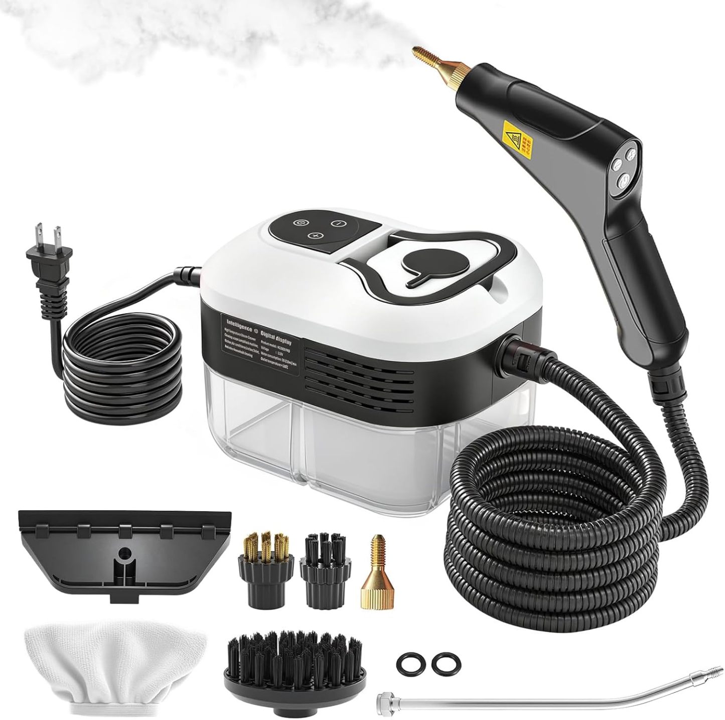 Powerful 2500W Handheld Steam Cleaner,15s Fast Heat-Up & High-Pressure
