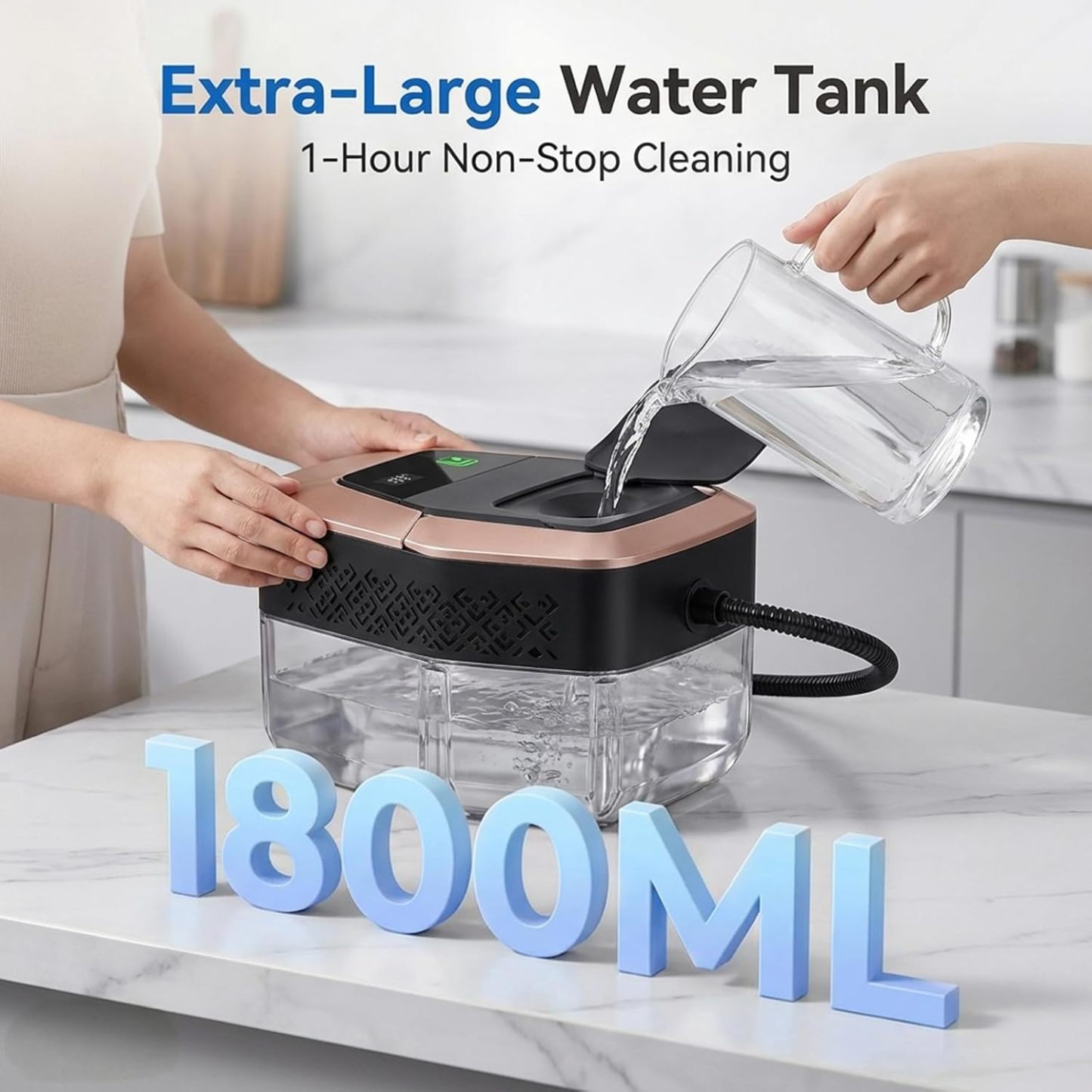 Adjustable Pressurized Steam Cleaner for Home