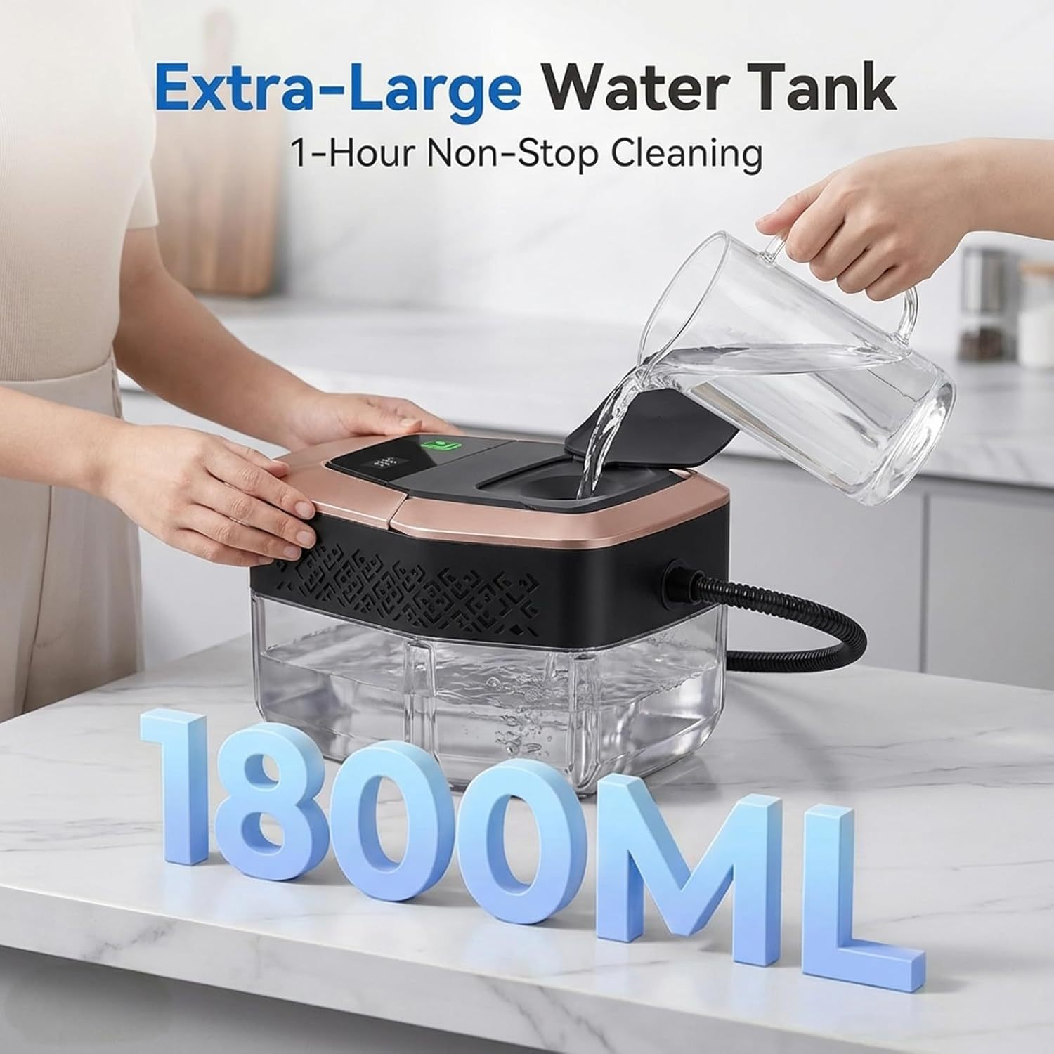 Adjustable Pressurized Steam Cleaner for Home