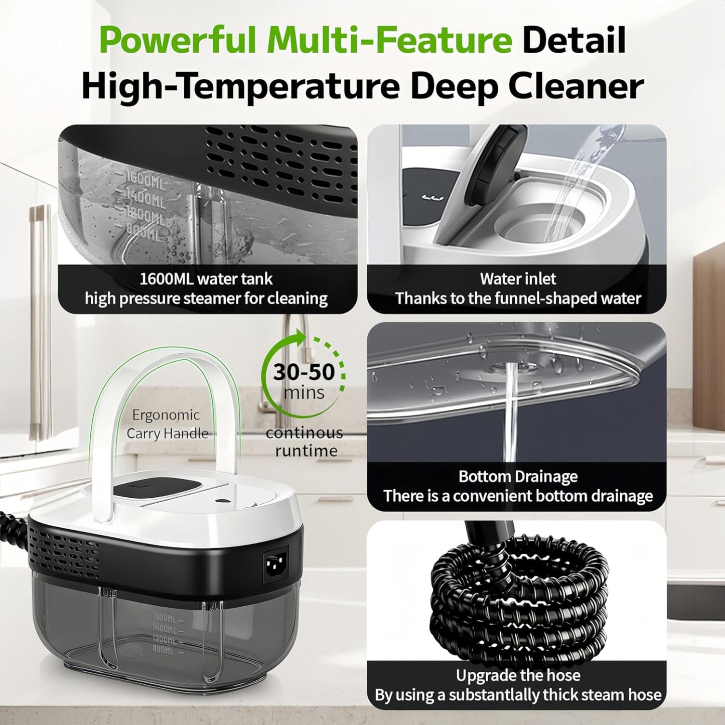 Pressurized Handheld Steam Cleaner