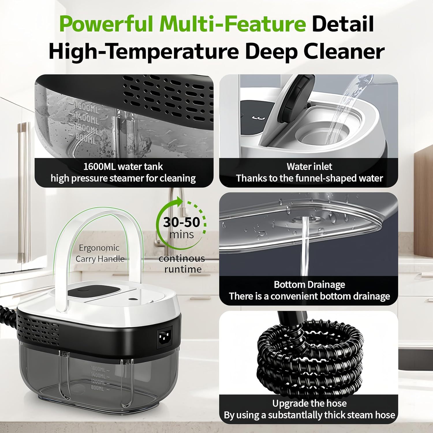 Pressurized Handheld Steam Cleaner