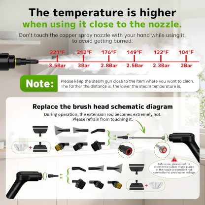 Pressurized Handheld Steam Cleaner