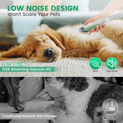 Pet Grooming Powerhouse: 7-in-1 Dog Grooming Vacuum & Clipper Kit with Nail Trimmer and 11000Pa Suction