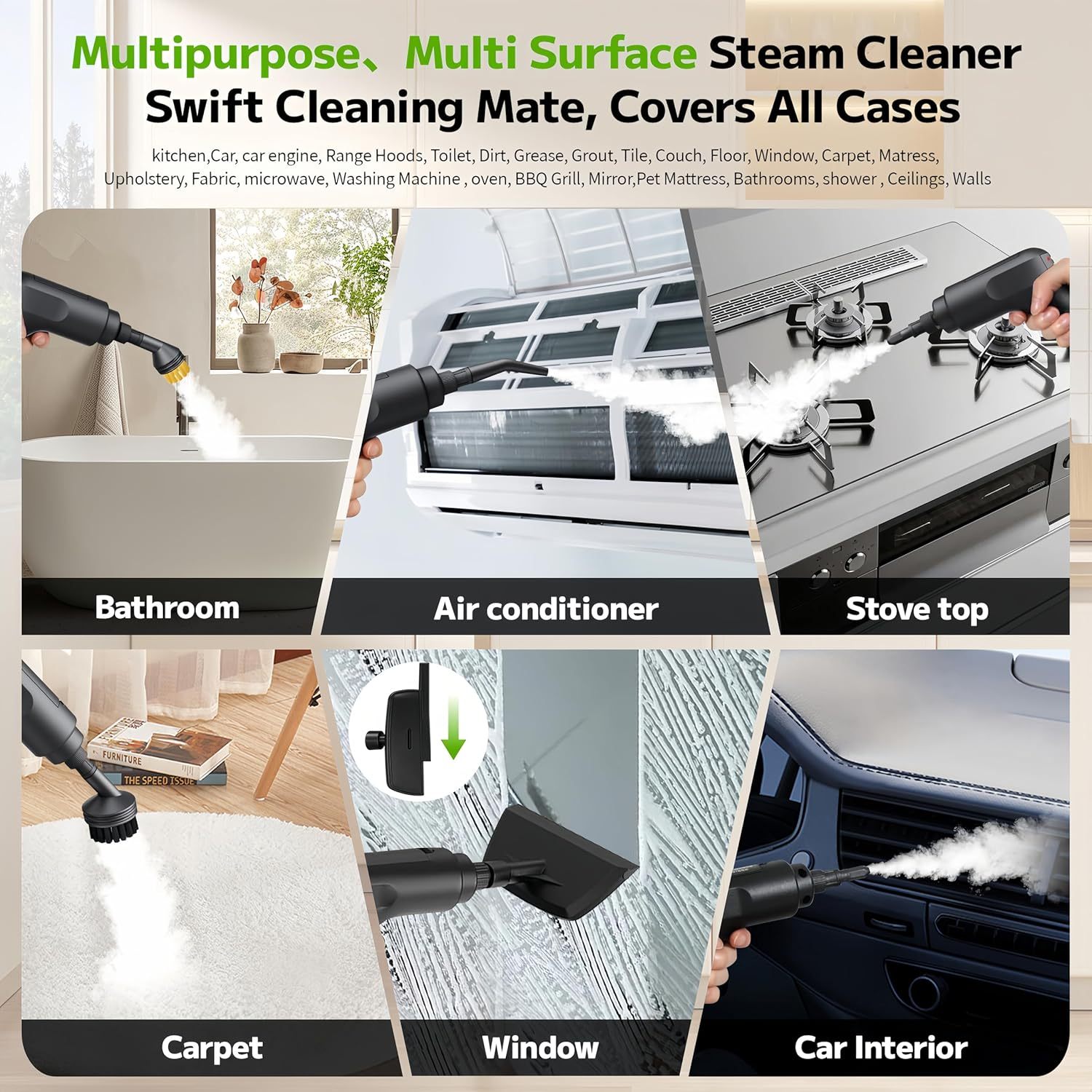 Pressurized Handheld Steam Cleaner