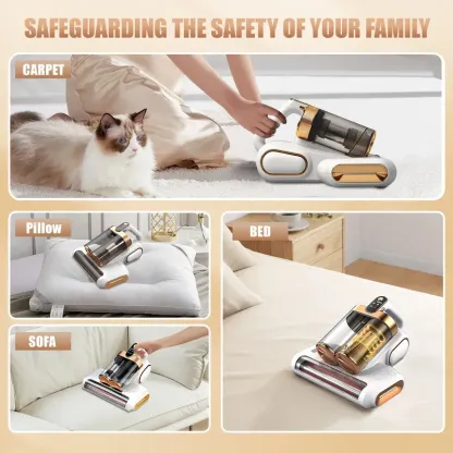 Mattress Vacuum Cleaner, Bed Vacuum with 13000pa Powerful Suction 253.7nm UV-C Light