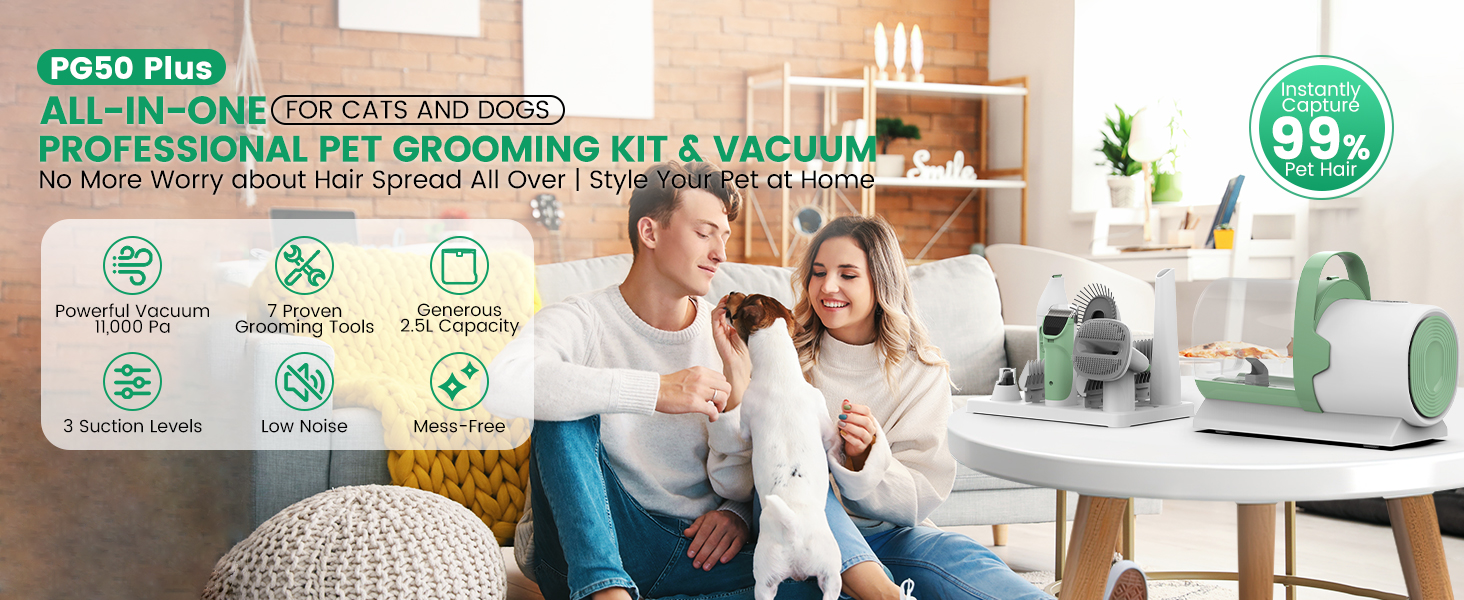 Dog Grooming Vacuum Kit
