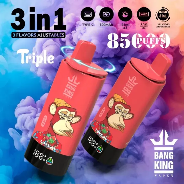 Bang King Triple 85000 puffs 3-in-1 Disposable Vape