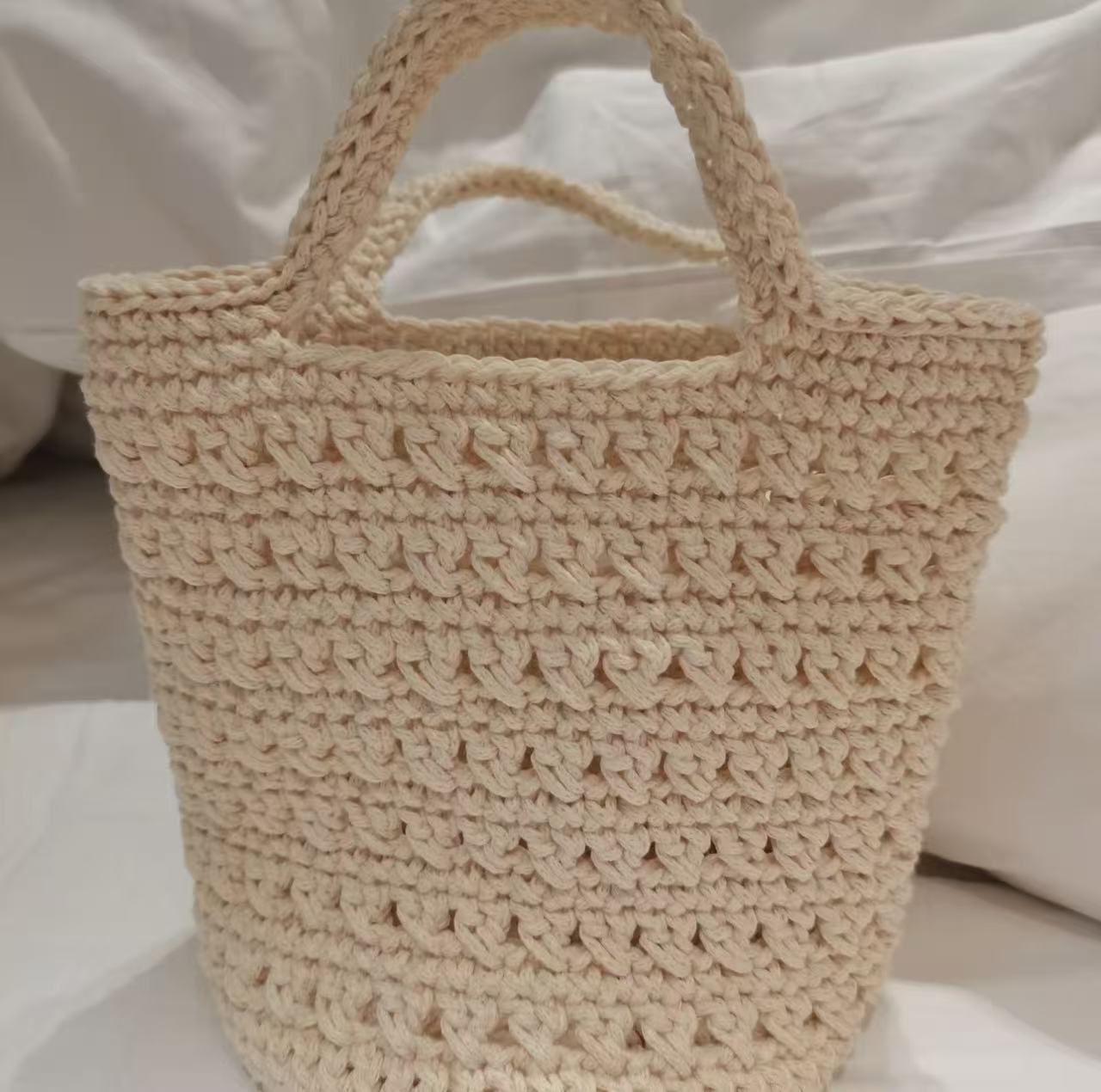 Mini Shopping Basket Handbag