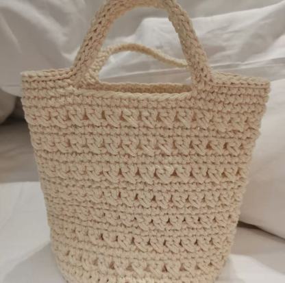 Mini Shopping Basket Handbag