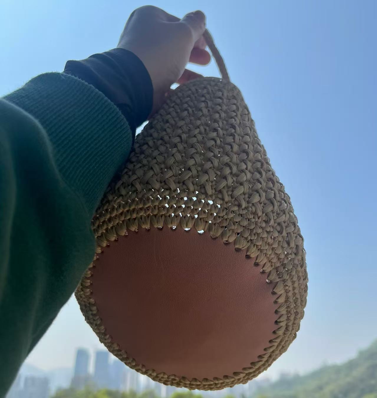 Summer straw bag