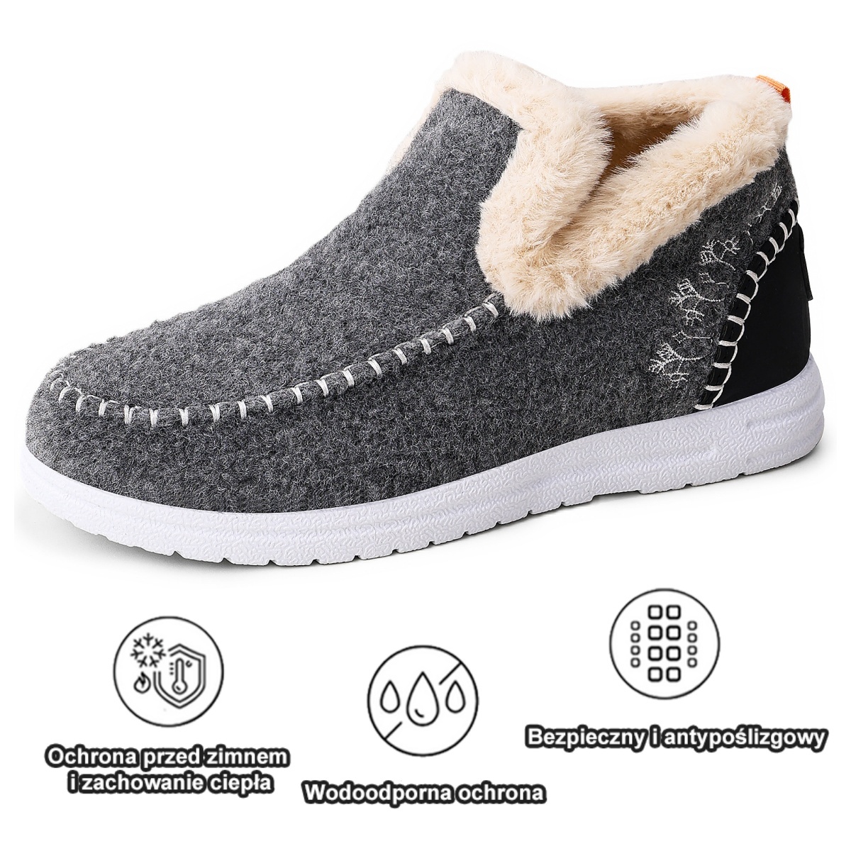 🔥70% zniżki dzisiaj - Nie przegap! ⏰ Miękkie i wygodne oryginalne buty damskie, wykonane z mieszanki wełny i bawełny (podpierają łuk stopy i łagodzą ból).