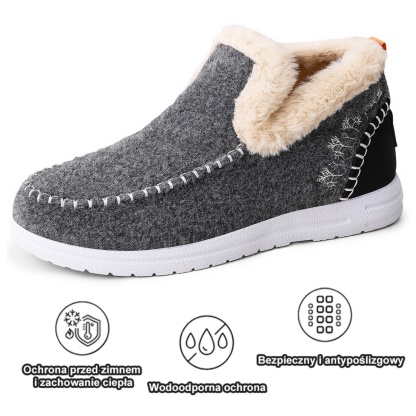 🔥70% zniżki dzisiaj - Nie przegap! ⏰ Miękkie i wygodne oryginalne buty damskie, wykonane z mieszanki wełny i bawełny (podpierają łuk stopy i łagodzą ból).