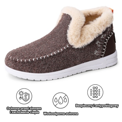 🔥70% zniżki dzisiaj - Nie przegap! ⏰ Miękkie i wygodne oryginalne buty damskie, wykonane z mieszanki wełny i bawełny (podpierają łuk stopy i łagodzą ból).