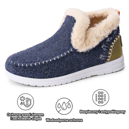 🔥70% zniżki dzisiaj - Nie przegap! ⏰ Miękkie i wygodne oryginalne buty damskie, wykonane z mieszanki wełny i bawełny (podpierają łuk stopy i łagodzą ból).