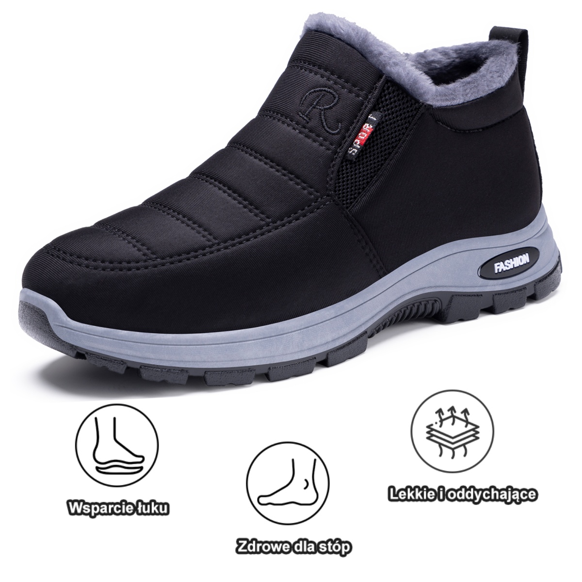 🎉 70% zniżki dzisiaj - nie przegap ⏰ Ergonomicznie zaprojektowane buty ortopedyczne - wsparcie łuku stopy 👞 Pozbądź się bólu stóp łatwo - Unisex