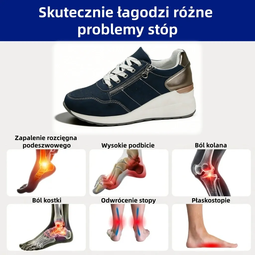 🔥Dziś połowa ceny - nie przegap tego⏰ Ergonomicznie zaprojektowane buty ortopedyczne - konstrukcja z podparciem łuku stopy👞Łatwo pozbądź się bólu stóp