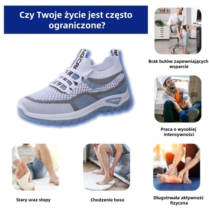 🎉70% zniżki dzisiaj - Nie przegap! ⏰ Ergonomicznie zaprojektowane buty ortopedyczne - wsparcie łuku stopy 👞 Łatwa ulga w bólu stóp