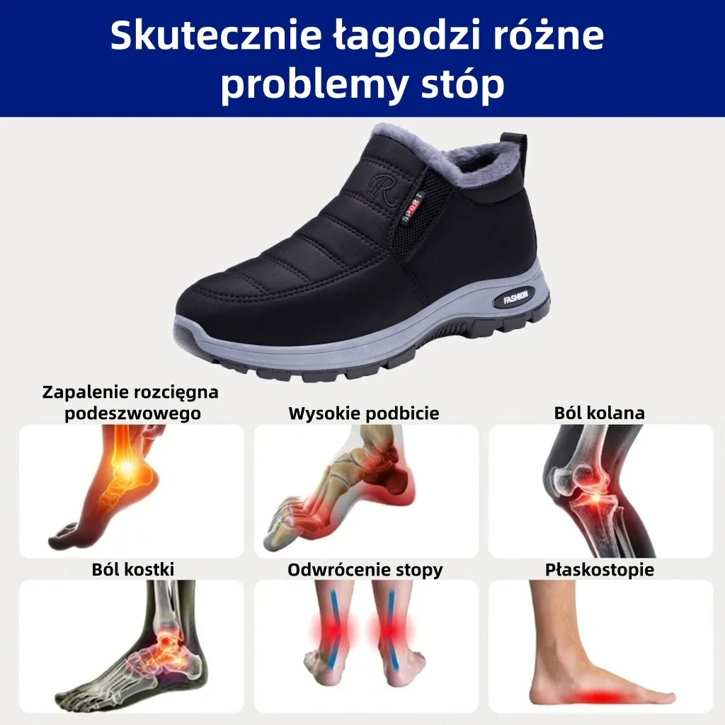 🎉 70% zniżki dzisiaj - nie przegap ⏰ Ergonomicznie zaprojektowane buty ortopedyczne - wsparcie łuku stopy 👞 Pozbądź się bólu stóp łatwo - Unisex