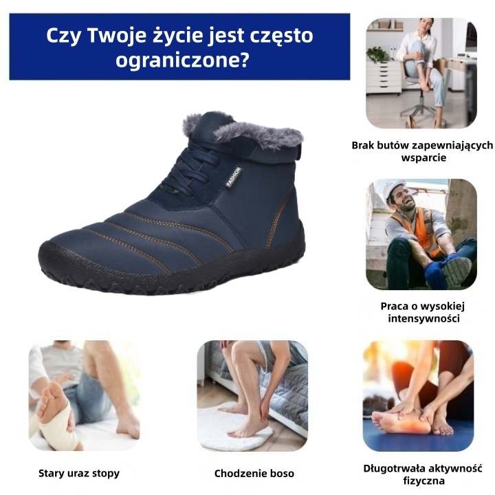 🔥Dziś połowa ceny – nie przegap tego⏰ Ergonomicznie zaprojektowane buty ortopedyczne – konstrukcja z podparciem łuku stopy 👞Łatwo pozbądź się bólu stóp – unisex