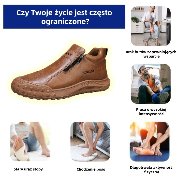 ⏰70% zniżki dzisiaj - nie przegap 🐂 Ortopedyczne buty z włoskiej skóry, szyte ręcznie, z podparciem łuku stopy ✅ Miękkie i wygodne, zapewniające natychmiastowy komfort.