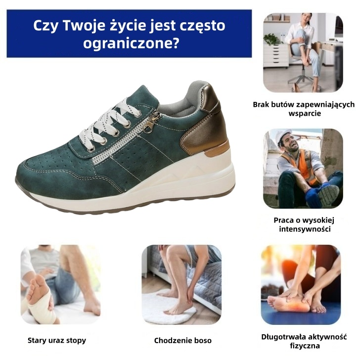 🔥Dziś połowa ceny - nie przegap tego⏰ Ergonomicznie zaprojektowane buty ortopedyczne - konstrukcja z podparciem łuku stopy👞Łatwo pozbądź się bólu stóp