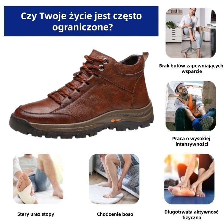 🐂 Wyprodukowane w Australii męskie buty ze skóry cielęcej 👞 Szyte ręcznie ✅ Wsparcie łuku stopy i ulga w bólu – chodź komfortowo