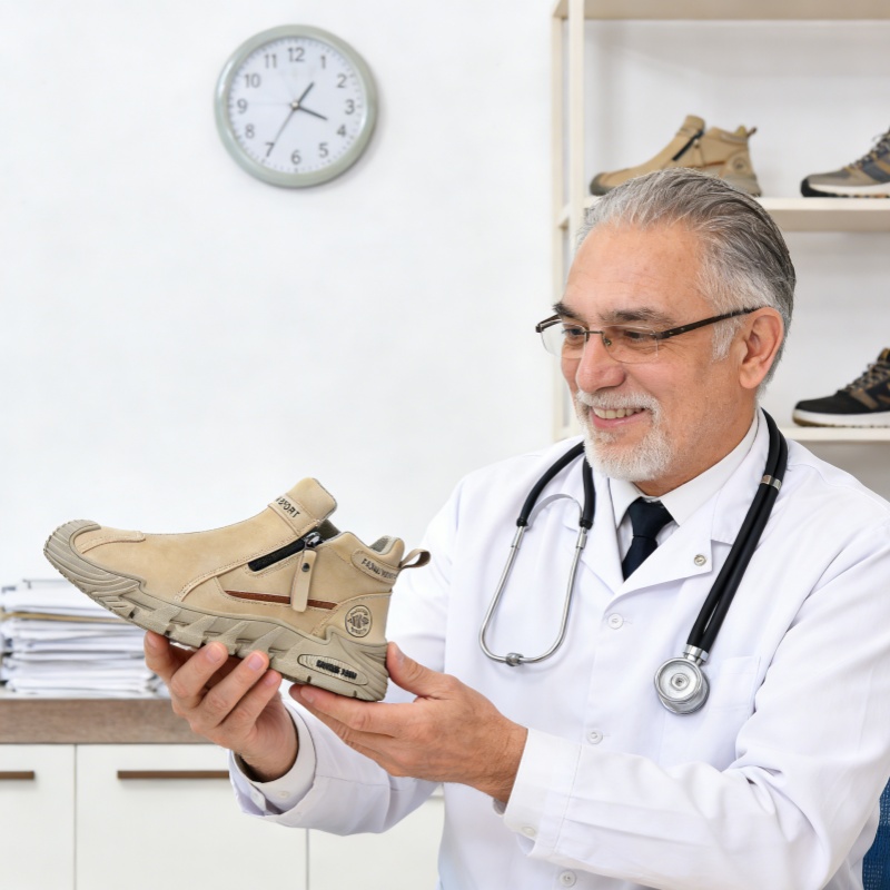 Scarpe ortopediche in pelle di prima qualità Linokyr® | Progettate ergonomicamente per alleviare il dolore alla schiena, alle ginocchia e ai piedi e offrire un comfort eccezionale (fatte a mano).