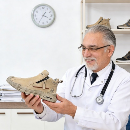 Scarpe ortopediche in pelle di prima qualità Linokyr® | Progettate ergonomicamente per alleviare il dolore alla schiena, alle ginocchia e ai piedi e offrire un comfort eccezionale (fatte a mano).